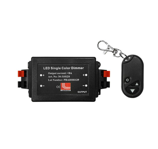 Dimmer cu telecomanda pentru banda LED monocolora, 12/24V, 8A, Lumen 05-0501