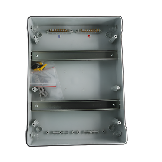 Cofret etans, aparent, 26 module, 2 randuri, IP65, protectie UV, Aledio A26M2R