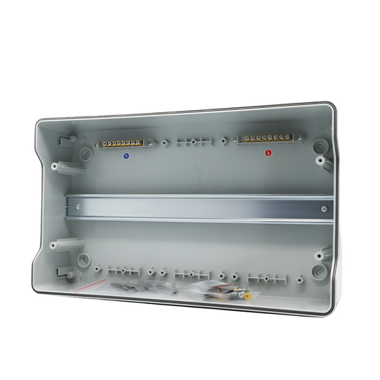 Cofret etans, aparent, 18 module, 1 rand, IP65, protectie UV, Aledio A18M1R