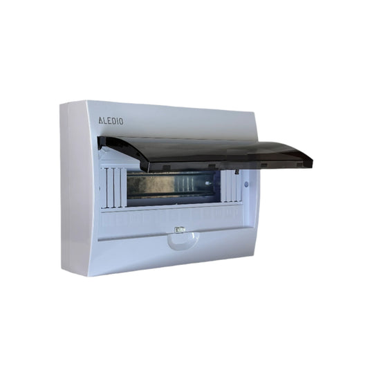 Tablou policarbonat, aparent, 12 module, 1 rand, IP50, Aledio A12M1PT