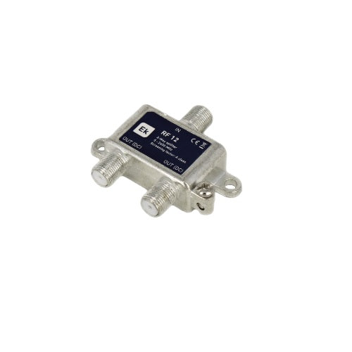 Splitter CATV, cu conector F, 5÷2400MHz, 2 iesiri, Ekselans 141001