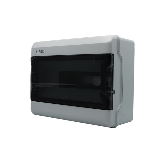 Cofret etans, aparent, 13 module, 1 rand, IP65, protectie UV, Aledio A13M1R