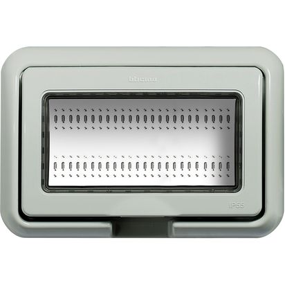 Rama ornament, cu capac, 4 module, finisaj Gri, Living Light 24604