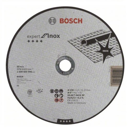 Disc de taiere pentru inox, 230x2mm, Bosch 2608600096