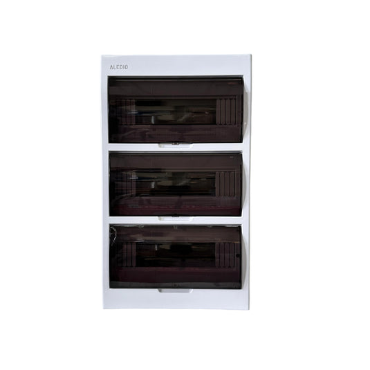 Tablou policarbonat, aparent, 36 module, 3 randuri, IP50, Aledio A36M3PT