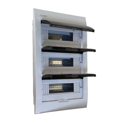 Tablou policarbonat, incastrat, 36 module, 3 randuri, IP50, Aledio A36M3ST