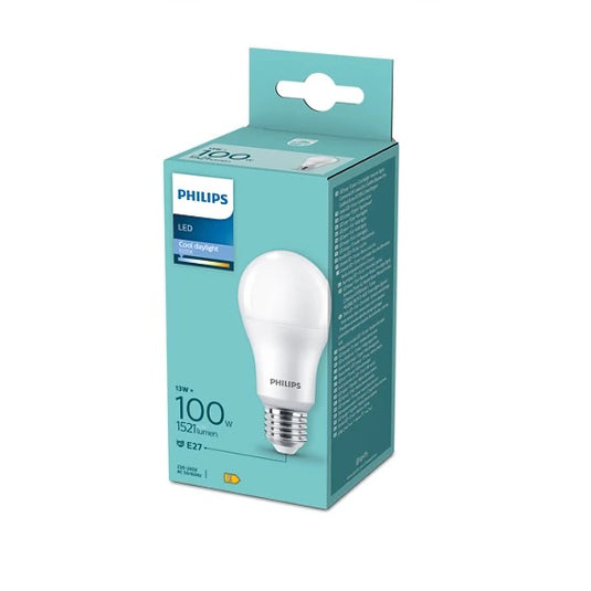 Bec LED clasic, A60M, E27, 13W, 1521Lm, lumina rece 6500K, Philips 8720169253230