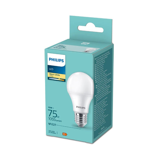 Bec LED clasic, A60M, E27, 10W, 1055Lm, lumina calda 2700K, Philips 8720169253841