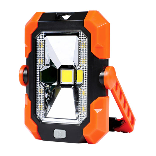 Corp de iluminat LED portabil, cu panou solar, 6W, 4400mAh, 6000K, IP65, Aledio A0383A06