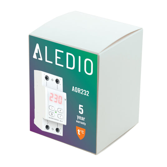 Releu monitorizare tensiune, monofazat, 32A, Aledio A0R232