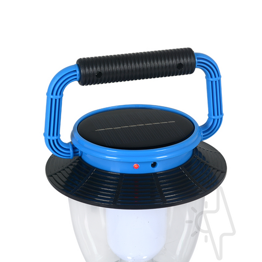 Felinar LED, solar, reincarcabil, 6W, 800mAh, albastru, Aledio
