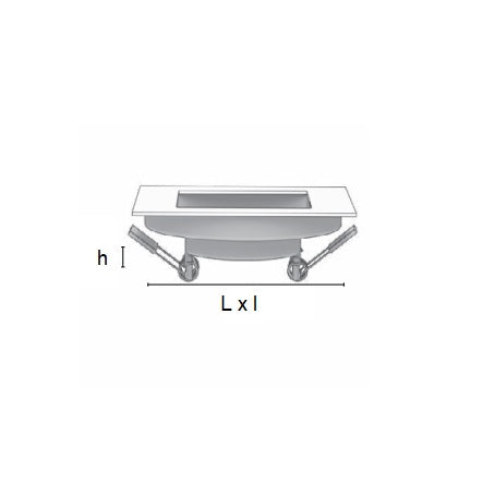 Spot incastrat, patrat, 100x100mm, GU10, IP20, alb, Borsan BL-GU-1004