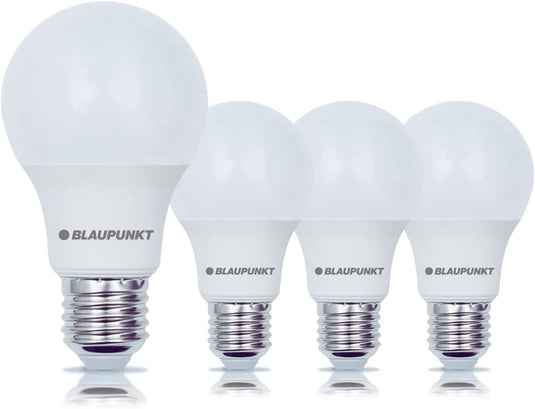 Set 4 Becuri LED clasic, A60, E27, 9W, 900Lm, lumina neutra 4000K, Blaupunkt BE279WNW4