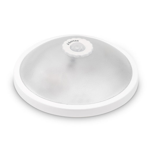 Plafoniera cu senzor de miscare, 360°, 2xE27, 25W + kit de emergenta, Borled BR-C0243-050