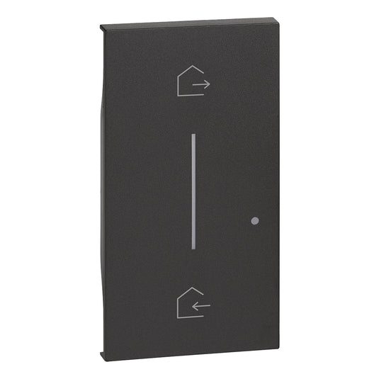 Tasta pentru intrerupator fara fir, 2 module, negru, Living Now KG40M2