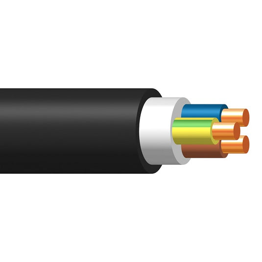 Cablu cupru, rigid, N2XH 4x2.5 mm²