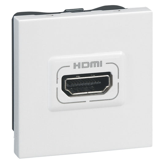 Priza HDMI 1.3, 2 module, tip A, alb, Mosaic 078768