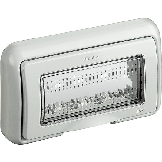 Capac de protectie, pentru montaj ingropat, 4 module, IP55, gri, Matix 25604