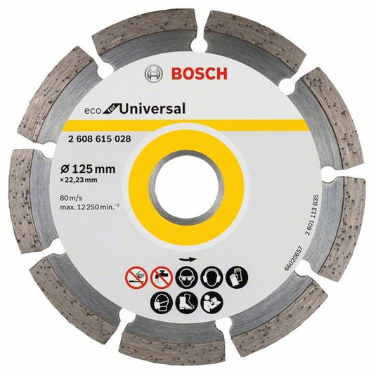 Disc de taiere diamantat universal, 125mm, Bosch 2608615028