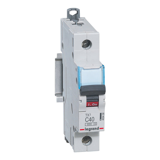 Intrerupator automat TX³, 1 pol, 40A, curba C, 6kA, 1 modul, Legrand 403438