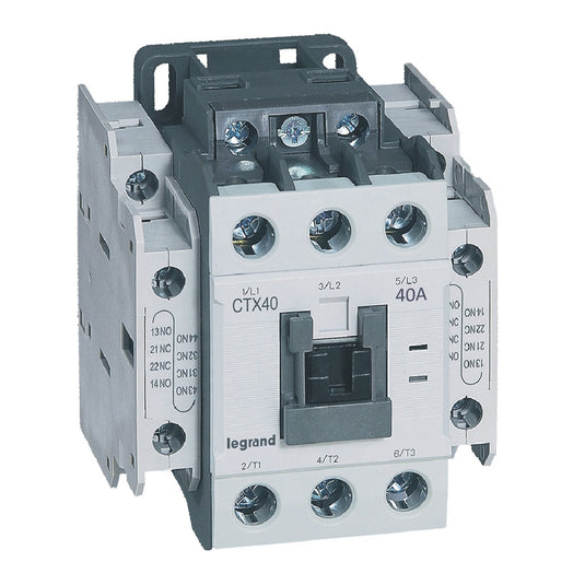 Contactor 3P, 40A, 2ND2NI, 230V AC, CTX³ 40 Legrand 416136