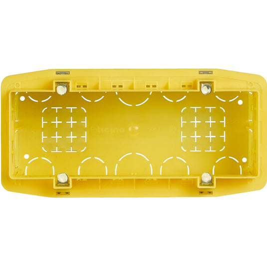 Doza aparat, zidarie, 6 module, 183.5x90x53.5mm, galben, Matix Bticino 506L