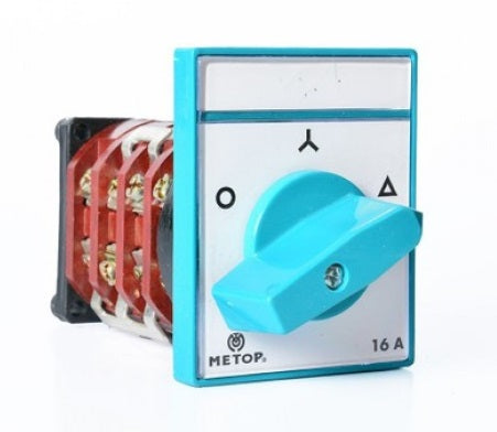 Intrerupator circular stea-triunghi, 16A, 0-Y-∆, MT031 Metop 63-031