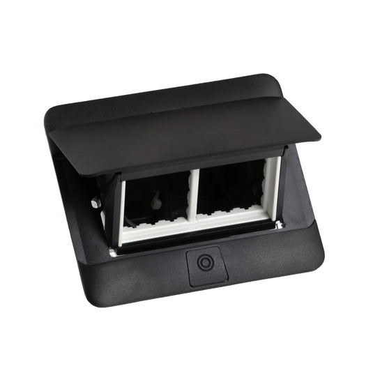 Doza Pop-Up, neechipata, 4 module, Negru mat, INCARA™ Legrand 654002