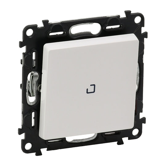 Intrerupator cap-scara, cu lumina de control, 10A, alb, Valena Life 752126