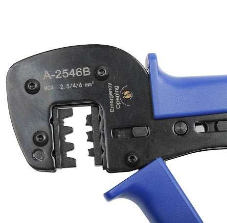 Cleste de sertizat pini MC4, 270 mm, maner PP+TRP, 2.5-6mm², Aledio A-2546B