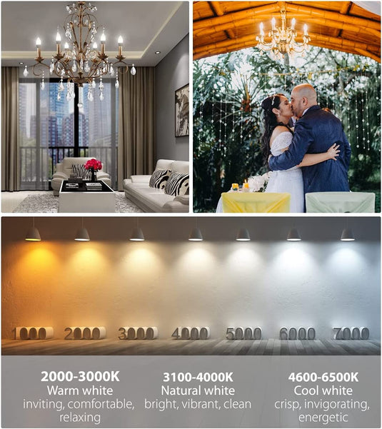 Bec LED lumanare, E14, 6.8W, 595Lm, lumina calda 2700K, Blaupunkt BE147WWW