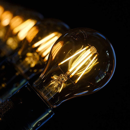 Bec LED filament clasic, A60, E27, 8W, 1055Lm, lumina calda 2700K, geam transparent, dimabil, Blaupunkt BFE278WW