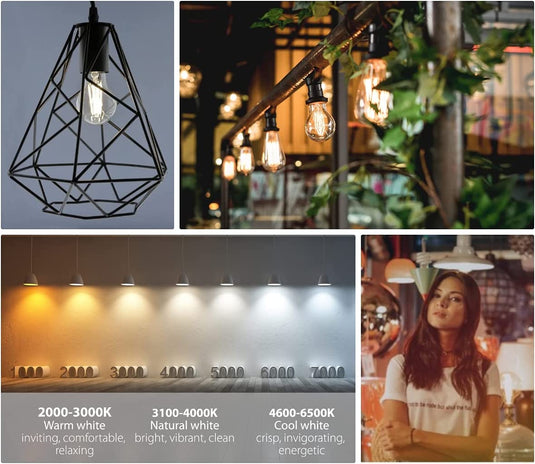 Bec LED filament clasic, A60, E27, 8W, 1055Lm, lumina calda 2700K, geam transparent, dimabil, Blaupunkt BFE278WW