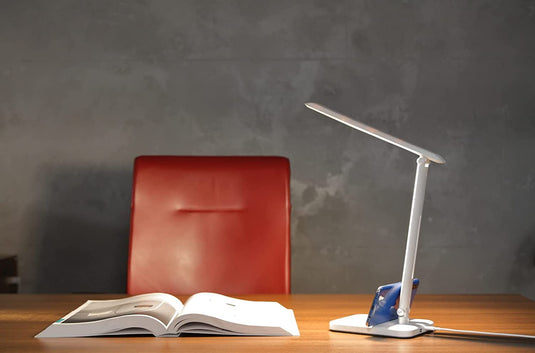 Lampa de birou LED, dimabila, 6W, 350Lm, Alb, Blaupunkt BLBW6CCT