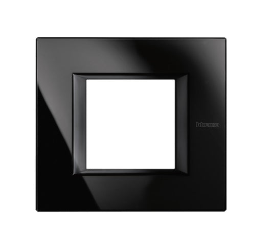 Placa ornament, 2 module, Nighter, Axolute Bticino HA4802VNB