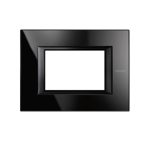 Placa ornament, 3 module, Nighter, Axolute Bticino HA4803VNB