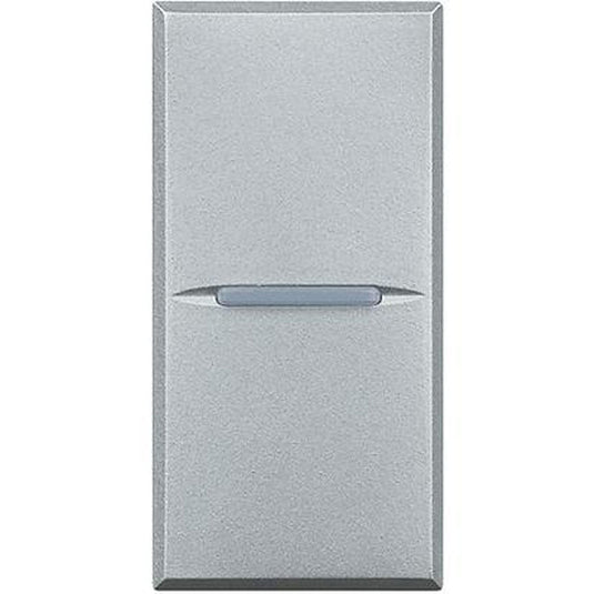 Intrerupator axial cap-scara, 10A, 1 modul, aluminiu, Axolute Bticino HC4003N