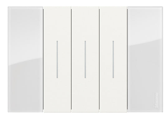 Rama finisaj, 3 module, culoare Ice, Living Now KA4803DW