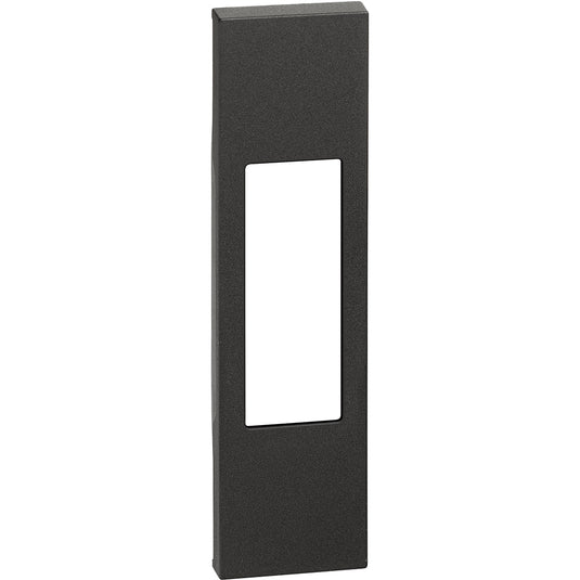 Placa priza, 1 modul, standard italian, negru, Living Now KG02