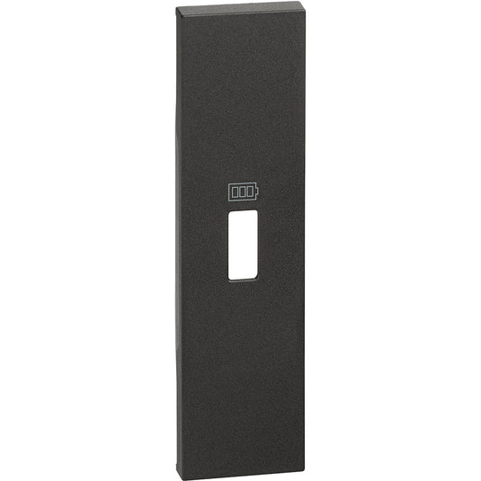 Placa incarcator USB, 1 modul, negru, Living Now KG10C