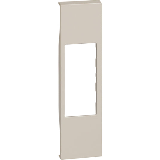 Placa pentru priza RJ11, RJ45 si audio, 1 modul, nisip, Living Now KM07
