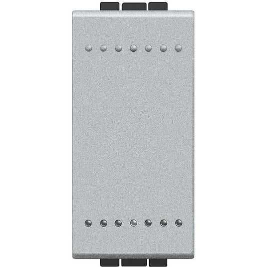 Buton cu revenire, ND, 1 modul, 16A, borne cu surub, Aluminiu, Living Light NT4005N