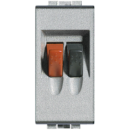 Priza audio pentru boxe, 1 modul, Aluminiu, Living Light NT4294
