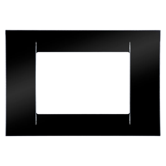 Placa ornament, 3 module, negru, System Virna GW22113