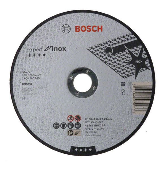 Disc de taiere pentru inox, 180x2mm, Bosch 2608600095