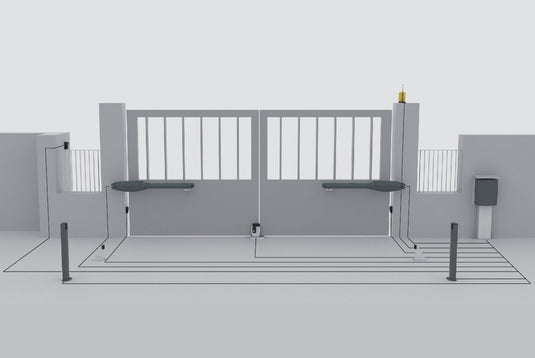 Kit porti batante, 3x3m 230V K-KVECTI2