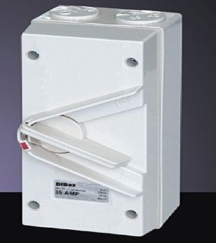 Intrerupator de sarcina in cutie, ON-OFF, 3P, 63A, IP56, 400V, 02-413/63