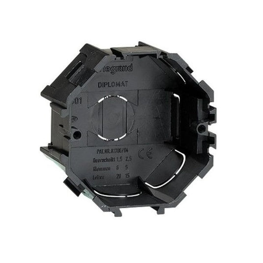 Doza aparat, fagure, Ø74x40mm, montaj ingropat, negru, Legrand 031301