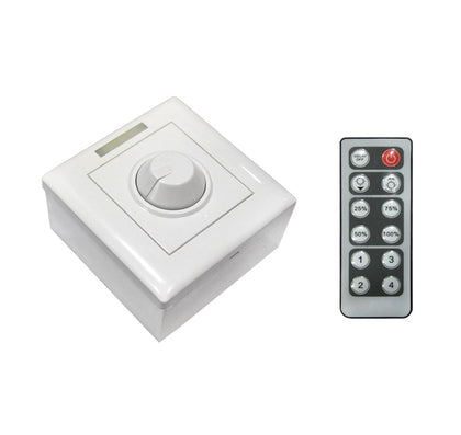 Dimmer PT/ST si telecomanda pentru banda LED monocolora, 12/24V, 8A, Lumen 05-0500, , alternativo.ro