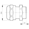 Presetupa metalica, PG13.5, IP68, Legrand 095513